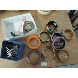 A selection of bangles etc