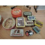 A selection of vintage tins