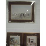 Three signed GW Birks limited edition prints The Allotment, 266/375, The Cobbler, 151/375 and Friday