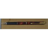 A Parker Classic fountain pen, laque tortoiseshell