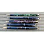 Five Wyvern fountain pens