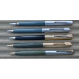 Five Parker pencils