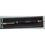 A Parker 75 fountain pen, black laque