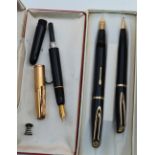 A Waterman L2 fountain pen and pencil, uninked, and French Waterman fountain pen (adapted to take