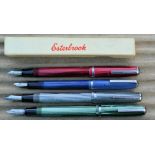 Four Esterbrook fountain pens