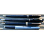 Four Conway Stewart fountain pens, a 27, 36, SS and another