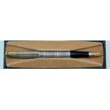 A Parker 75 sterling silver fountain pen