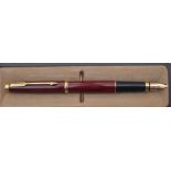 A Parker 75 fountain pen, burgundy