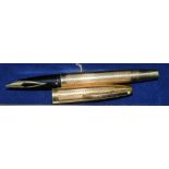 A Sheaffer Imperial fountain pen, touchdown fill, gold plated