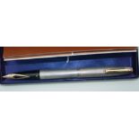 A Sheaffer Imperial fountain pen, sterling silver, barleycorn 836