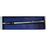 A Sheaffer Targa fountain pen 1001 sterling silver