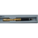 A parker 180 fountain pen, ecosse, gold plated