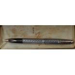 A Sheaffer Imperial fountain pen, sterling silver, diamond