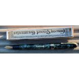 A Conway Stewart Executive 60, green hatched, Duro nib