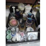 A box of miscellaneous ceramics etc