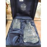 A Stewart Crystal water carafe and tumbler, boxed