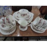 A Royal Albert Lavender Rose part tea service 27 pieces