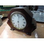 A Swiss made Buren deco style mantle clock