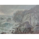 An oil painting, Herbert James, Penover Point, Cornwall, signed, attributed and dated verso, 23'