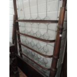 An early 20th century mahogany single poster tester bedstead