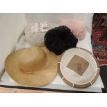 Five lady's vintage hats of various designs including Woolsand & Condo Model
