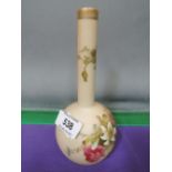 A Royal Worcester posy vase having hand painted floral decoration