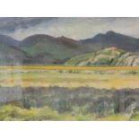 A watercolour, Jess Hand, Mewddach Estuary, signed and attributed and dated 1977 16'x20'