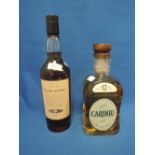 A 12 year old single Highland Cardhu malt whisky 43% vol 1lt and a Blair Athol Highland single