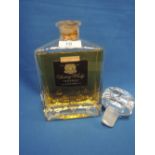 An early bottle of Suntory whisky Imperial Black Label no strength or capacity in Kagami Crystal