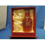 A glass decanter of The Glenlivet 21 year old speyside malt whisky in presentation box, 43% vol,