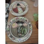 Three Royal Doulton series plates The Huntsman, The Doctor and The Squire