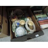 A box od ceramics including Wedgwood