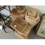 A collection of various baskets