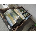 A box of Lake District and Dales interest books, including Wainwright, WA Poucher etc