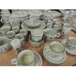 A selection of Hornsea 'Cornrose' tableware