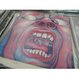 3 X King Crimson Lps - In the Court of (2nd press), USA ( Palm label no insert) & Earthbound ( 1st