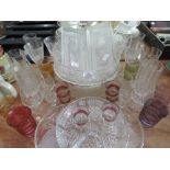 A selection of glassware including bowls, dishes and glasses etc