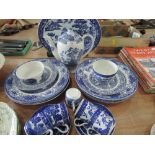 A selection of blue and white including Adams, Adderley etc