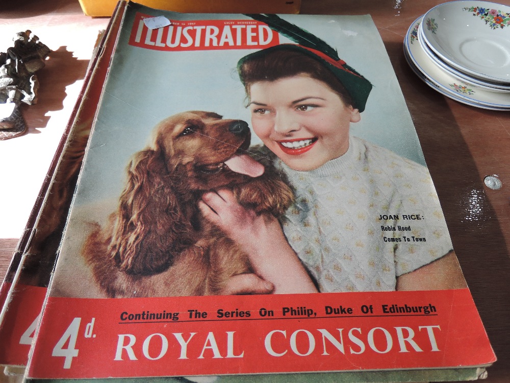 A collection of 1950s Illustrated magazines