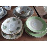 A selection of ceramics including Royal Tudor Ware, Royal Stafford etc