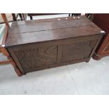An early to mid 20th Century oak kist