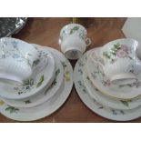 A selection of Queens cups, saucers and plates