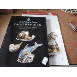 A Royal Crown Derby Paperweights, a Collectors Guide by Ian Cox and Supplement