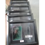 A set of six framed film cells including Bridget Jones Diary, Scarface, Goodfellas etc