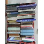 A box of books, mixed reference mainly churches and abbeys etc