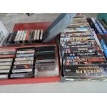 A selection of DVD's and cassettes