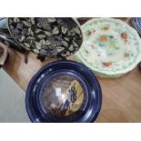 A selection of decorative plates including Mason's and Weatherby etc