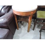 A mid 20th Century stained frame formica top table