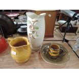 a Stella vase A/F, decorative jug, Wade tankard and Stylecroft bowl