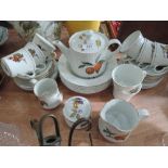 A Royal Worcester part tea service Evesham style (33 pieces approx)